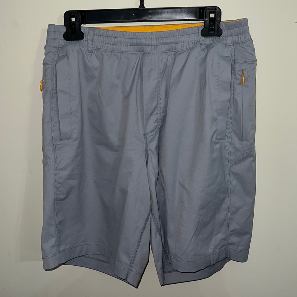 Birddogs “Forrest Pumps” Khaki Shorts | Steel Blue |  Large | 9” inseam | EUC